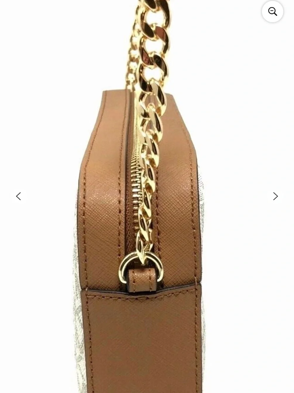 Michael Kors Brown and Tan Logo Tote